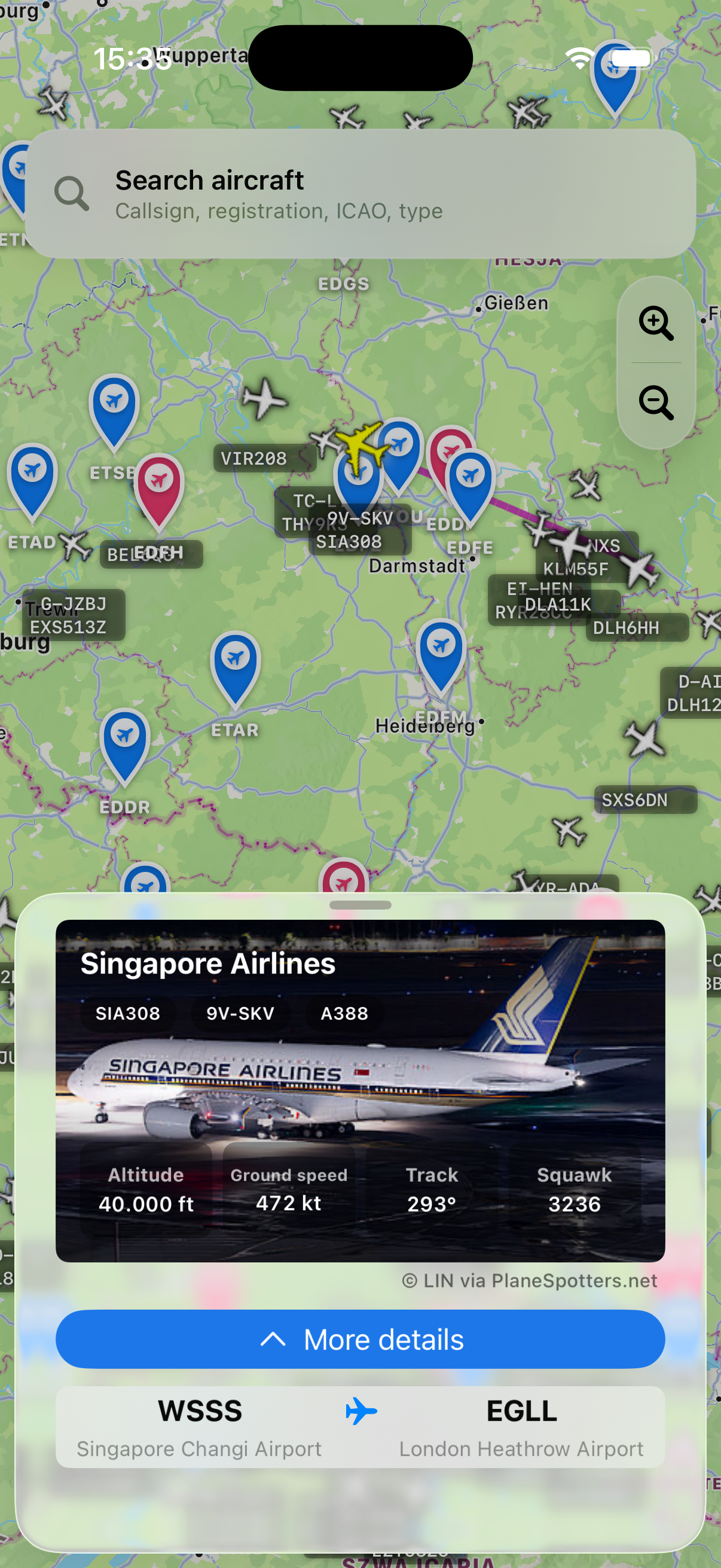 VRS X mobile app screenshot